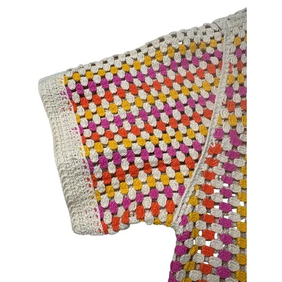 House of Harlow 1960 Crochet Button‑Down Women's Blouse- Size: L - Picture 4 of 10